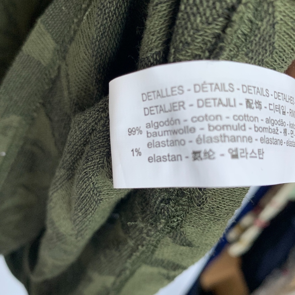 Zara Man Olive Green Tropical Print Sweater - Picture 6 of 7